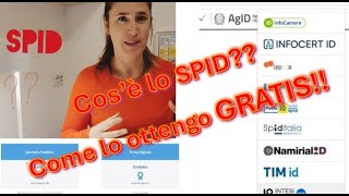 Cosè lo SPID e come lo ottengo GRATIS senza CIE [upl. by Auqinal]