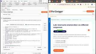 Lab 2 Username enumeration via subtly different responses [upl. by Oneida535]