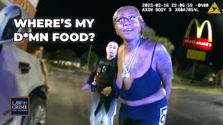 Bodycam Florida Woman Pulls Gun on McDonald’s Worker Over ‘Cheeseburger Bundle [upl. by Sigismond305]