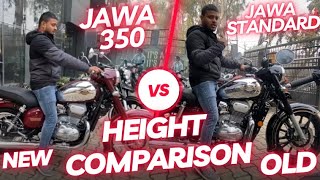 Jawa 350 VS Jawa Standard  Seat Height Test  Seat Height कम कर दी  जानिये Comfort 😰 [upl. by Nagram218]