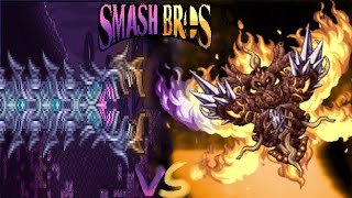 Terraria Providence Vs Devourer of Gods ll Smash Bros Mod [upl. by Aikim559]