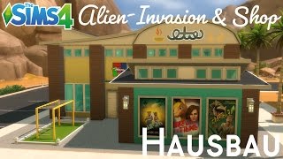 Sims 4 Hausbau  quotAlienInvasion amp Shopquot [upl. by Seyler]