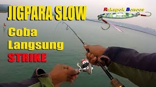 Ultralight Shore Slow Jigging With Major Craft Jigpara Slow [upl. by Siladnerb]