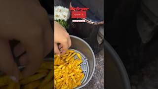 Air fryer Episode 3 French Fries❤️ delhifoodie food puri viral oilfreesnacks shorts love [upl. by Afatsom]