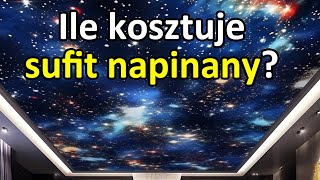 Ile kosztuje sufit napinany  Sufity napinane cena za m2 [upl. by Rentschler559]