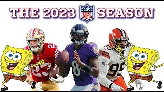 2023 NFL Regular Season Portrayed by SpongeBob [upl. by Valenza]