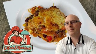 Mexikanische EnchiladaLasagne  Hermi kocht [upl. by Slosberg]