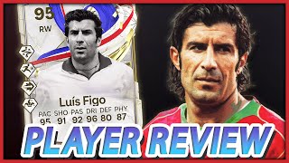 FINGER WEG 😤 Luis Figo 95 Icon SBC Player Review EA FC 24 [upl. by Radnaxela200]