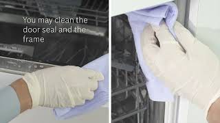 How to clean a Bosch dishwasher [upl. by Maclaine541]