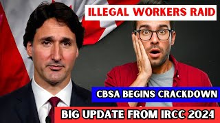 😲 Canada Crack Down CBSA Conducts Raids On Illegal Workers  IRCC BREAKING News [upl. by Dorolice896]