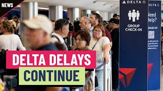 More than 5000 Delta flights cancelled due to IT outage [upl. by Nohtahoj]