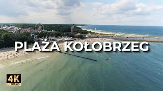 Plaża Kołobrzeg  Plaża w Kołobrzegu z drona  Lato  LECE W MIASTO™ 4k [upl. by Scheer846]