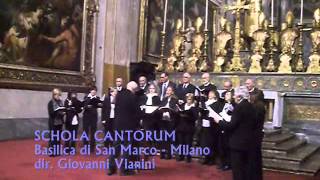 ALLELUJA Andrea Gabrieli SCHOLA CANTORUMMILANO dir Giovanni Vianini It [upl. by Yntirb]