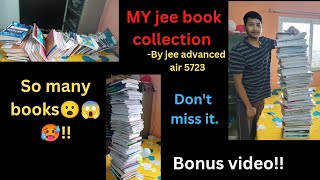 my Jee book collection  So many books  😮😵🥵😱 by jee advanced air 5723 [upl. by Sivram379]