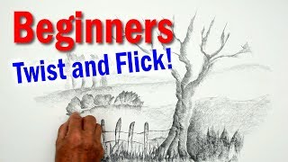 How to Draw with Graphite Beginners Learn the Twist and Flick Drawing Technique [upl. by Ximenez51]