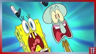 SPONGEBOB REVIEW SpongeBob And Squidward Return To ROCK BOTTOM Picking Apart Food PBFFT Truck [upl. by Ivonne911]