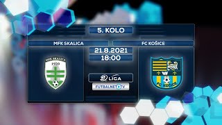 2liga 20212022 5kolo MFK Skalica  FC Košice [upl. by Aiyn863]