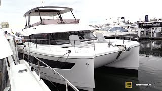 2019 Fountaine Pajot MY 44 Power Catamaran  Walkaround  2018 Fort Lauderdale Boat Show [upl. by Acnaib]