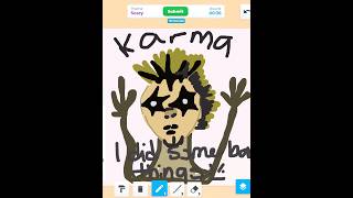 Karma 🤪 roblox art shorts jojosiwa [upl. by Elamef]