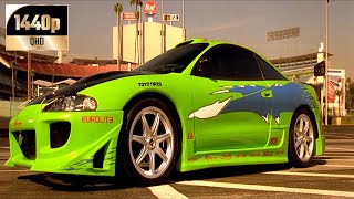 Rapido y Furioso 2001 Brian Mitsubishi Eclipse 1995 Latino 1440p [upl. by Shanly682]