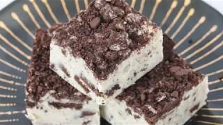 4 Ingredient Microwave Cookies amp Cream Fudge [upl. by Sell]