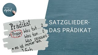 Das Prädikat inkl Arbeitsblatt [upl. by Cullan]