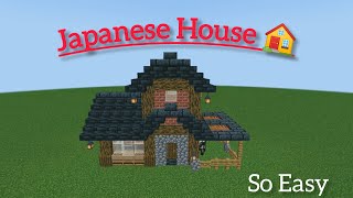 Minecraft Starter Japanese House Tutorial⚒️ [upl. by Derrej]