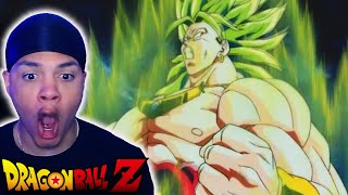 BROLYS LEGENDARY SUPER SAIYAN TRANSFORMATION  Dragon Ball Z REACTION [upl. by Dougie137]