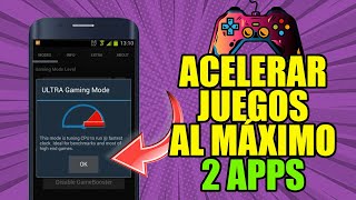 2 APLICACIONES PARA ACELERAR LOS JUEGOS EN CUALQUIER CELULAR 2023  Quitar LAG y Bajar el PING ✅ [upl. by Kassia]