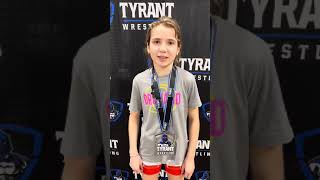 Mckenzie Astorino  Outstanding Wrestler for Finger Lakes Elite 2024 McDonogh Duals [upl. by Ynahteb]