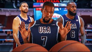 Lebron Steph Durant amp Team USA Mens Best Play From The 202324 NBA Season Olympics 2024  FERRO [upl. by Nudd]