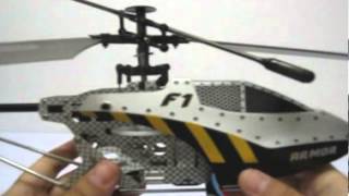 Syma F1 3CH RC ARMOR helicopter unboxing and test [upl. by Teuton]