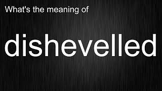 Whats the meaning of quotdishevelledquot How to pronounce dishevelled [upl. by Garreth156]