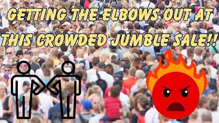 Bargain hunting in an insanely crowded jumble sale  UK eBay Reseller [upl. by Corenda]