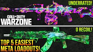 WARZONE New Top 5 LOWEST RECOIL META LOADOUTS After Update WARZONE 3 Easiest Weapons [upl. by Hnoj]