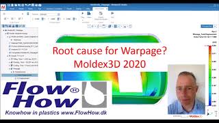 Root cause for warpage in plastic injection molding [upl. by Natsirt473]