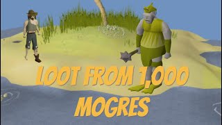 Loot from 1000 Mogre OSRS [upl. by Graner]