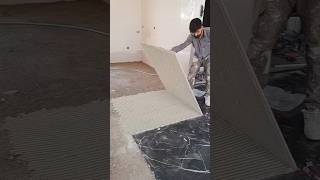 Installation of ceramic floor tiles ceramic tiles tile ceramictiles marble floor shorts [upl. by Older451]