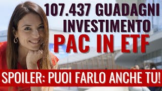 PAC 2024 Conviene investire in un Piano Accumulo Capitale in ETF Rendimento 100€ mese per 35 anni [upl. by Airat814]