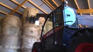 Balehandler with Tines  Hay Bale Handler with Tines Video  Bobcat Telescopic Handler Attachments [upl. by Aseneg]