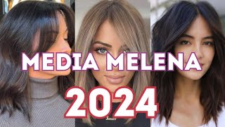 50 CORTES MEDIAS MELENAS 2024 👌✂️ ESTILOS media MELENA PARA mujeres [upl. by Marmaduke458]