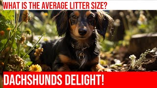 Dachshund Litters Average Size amp More [upl. by Wilkens]