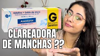 Pomada NISTATINA  ÓXIDO DE ZINCO no rosto Pode ser usada para clarear a pele [upl. by Lucy]