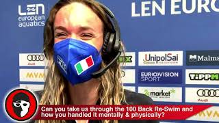 Margherita Panziera Gives Detailed Breakdown of Navigating 100 Back ReSwim [upl. by Darrow]