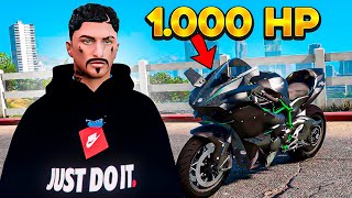 Mi primer día y me compro la Moto mas rápida de la Ciudad🤑🔥GTA RP [upl. by Assirral]