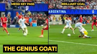 MESSI created GENIUS key pass for Alvarez and Martinez goal against Canada  Football News Today [upl. by Notak]