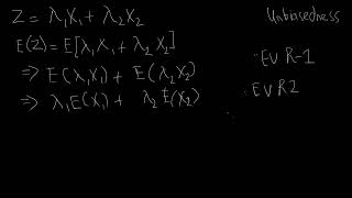 Unbiasedness of Generalized Estimator  Part A  Dougherty Review Chapter  Econometrics [upl. by Juni53]