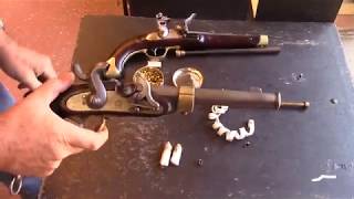 Shooting original cavalry flintlock and percussion pistols [upl. by Alius]