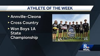 WGAL Athlete of the Week AnnvilleCleona boys cross country team [upl. by Eyma]