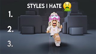 STYLES I HATE🤢  Roblox trend [upl. by Domingo374]